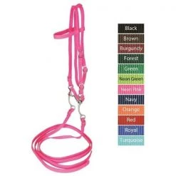 Jacks 10337-RE Bridle with Reins & Curb Bit; Red