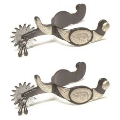 Jacks 11018 Black Steel Jingle Bob Show Spurs