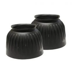 Jacks 2126-BK-L Bell Boots Ribbed No Cloth Hook & Eye; Black - Large