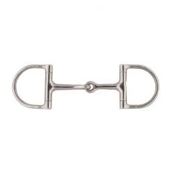 Jacks 25544-4-3-4 Jointed Mouth Dee Ring Snaffle Bit - 4.75 in.