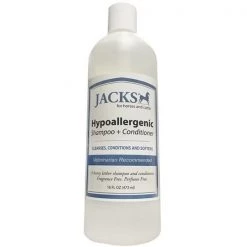Jacks 483 Jacks Hypoallergenic 2-in-L Shampoo & Conditioner - 16 oz