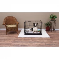 Lucky Dog ZW 51536 36 in. Sliding Double Door Dog Crate - Medium & Large