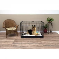 Lucky Dog ZW 51548 48 in. Sliding Double Door Dog Crate - Extra Large