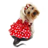 Klippo Pet KDR062LZ Sparkling Bow Ruffle Layered Dress - Large