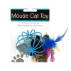 Kole Imports HX182-12 Feathered Mouse in Ball Cage Cat Toy; 12 Piece -Pack of 12