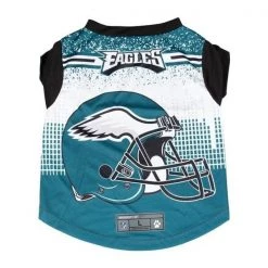 Little Earth 320140-EAGL-M-1 NFL Pet Performance Tee Shirt; Philadelphia Eagles - Medium