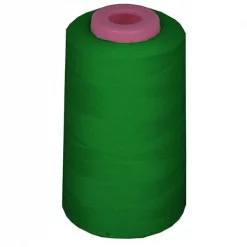 LA Linen ThreadGreenA394 6000 Yards 100 Percent Polyester Cone Serger Thread; Emerald Green - A394
