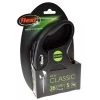 Flexi FL10482 26 ft. Classic Retractable Cord Leash; Black