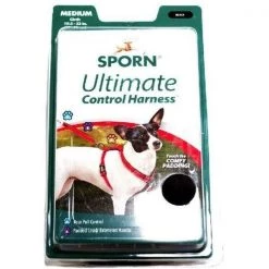 Sporn YU10171 Ultimate Control Harness for Dogs; Black - Medium