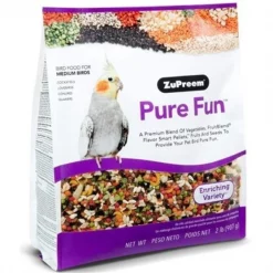 ZuPreem ZP36020 Pure Fun Enriching Variety Mix Bird Food for Medium Birds