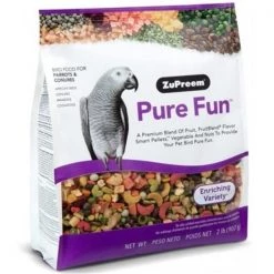 ZuPreem ZP37020 Pure Fun Enriching Variety Mix Bird Food for Parrots & Conures
