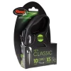 Flexi FL10477 16 ft. Classic Retractable Cord Leash 10739; Black - Medium