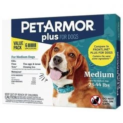 Pet Armor SG02766 Plus Flea & Tick Treatment for Dogs - Medium