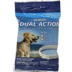 Sergeants SG03283 15 in. Dual Action Flea & Tick II Collar for Small Dogs & Puppies Neck