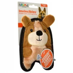 Outward Hound 67807 Invincibles Minis Puppy Dog Toy; Brown - Extra Small