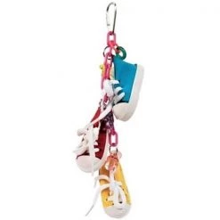 A&E Cage AE01410 Happy Beaks Sneakers on a Line Bird Toys
