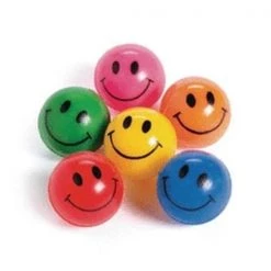 Fun Express 91289 Smile Face Bounce Ball; 12 Count