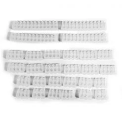 Micro Connectors MSC-205CL Micro Connectors Cable Combs Kit; Clear - 28 Piece