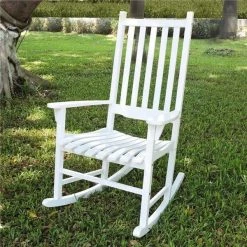 Merry Products Merrick Pet Food MP28260 Traditional Rocking Chair - White