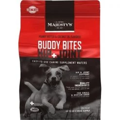 Majestys MBBHJ28 Buddy Bites Hip & Joint; Original Formula Peanut Butter - 28 count
