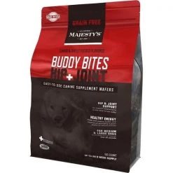 Majestys MBBHJGF56 Buddy Bites Hip & Joint; Grain-Free Formula Carob & Sweet Potato - 56 count