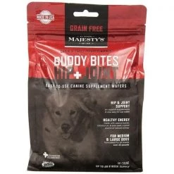 Majestys MBBHJGF28 Buddy Bites Hip & Joint; Grain-Free Formula Carob & Sweet Potato - 28 count