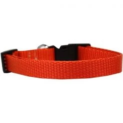 Mirage Pet 124-1 ORXL Plain Nylon Dog Collar; Orange - Extra Large