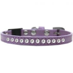 Petpal Clear Jewel Breakaway Cat Collar; Lavender - Size 10