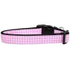 Petpal Pink Houndstooth Nylon Dog Collar - Medium