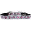 Petpal Graffiti Union Jack UK Flag Nylon Dog Collar with Classic Buckle 0.37 in. - Size 16