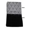 Mirage Pet 500-136 FnBkCB Luxurious Plush Carrier Blanket; Fancy Black