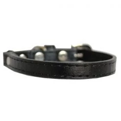 Petpal Premium Plain Cat Safety Collar; Black - Size 10