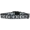 Mirage Pet 125-202 XL Damask Black Nylon Dog Collar; Extra Large