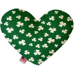 Mirage Pet 1123-SFTYHT6 Shamrock 6 in. Stuffing Free Heart Dog Toy