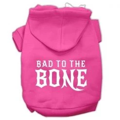 Petpal Bad to the Bone Dog Pet Hoodies; Bright Pink - 3XL 20