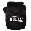 Mirage Pet 62-22 XLBK Bully Screen Printed Pet Hoodies; Black - Extra Large 16