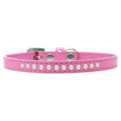 Petpal Pearl Puppy Collar; Bright Pink - Size 16