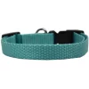Mirage Pet 124-1 OBMD Plain Nylon Dog Collar; Ocean Blue - Medium
