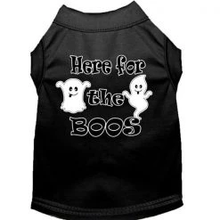 Mirage Pet 51-191 BKXXL Here for the Boos Screen Print Dog Shirt; Black - 2XL