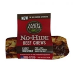 Earth Animal 853965006149 4 in. No Hide Beef Chews Dog Treats - 24 counter of 24 box