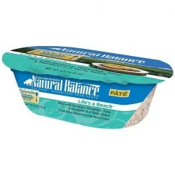 Natural Balance Pet Foods 723633533010 2.5 oz Natural Balance Delectable Delights LifeS A Beach Cat Pate Tub - Case of 12