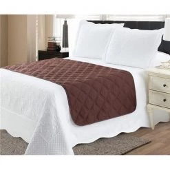 212 Main 704589 Bed Runner Protector; Chocolate Tan - King Size