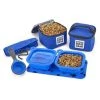 Overland Dog Gear ODG51 Dine Away Travel Set Bag for Small Dog; Royal Blue