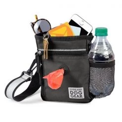 Overland Dog Gear ODG05 Night or Day Travel Bag Set for Dog Walks - Black - 6 Piece