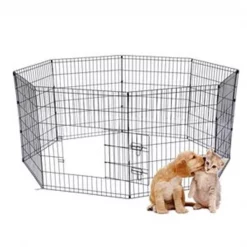 Onlinegymshop CB19871 24 in. Puppy Pet Dog Play Pen Kennel Cage