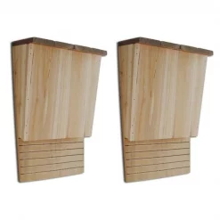 Onlinegymshop.Com Online Gym Shop CB18655 Bat House - 8.7 x 4.7 in. x 1 ft. 1 in. - Set of 2