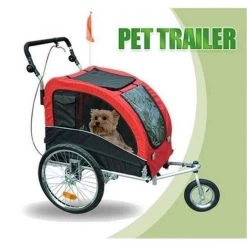 Onlinegymshop.Com Online Gym Shop CB15797 Elite II Pet Dog Bike Bicycle Trailer Stroller Jogger with Suspension