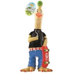 Rhode Island Textile 4767471 Pet Toy Mohawk Rubber Chicken