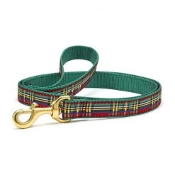 Up Country Organics Up Country CSPLFSN 4 ft. Narrow Christmas Sparkle Plaid Lead for Pet