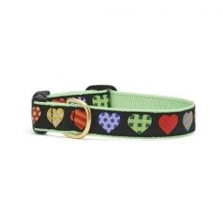 Up Country Organics Up Country COHCQ1N Colorful Hearts Pet Collar - Extra Small Narrow